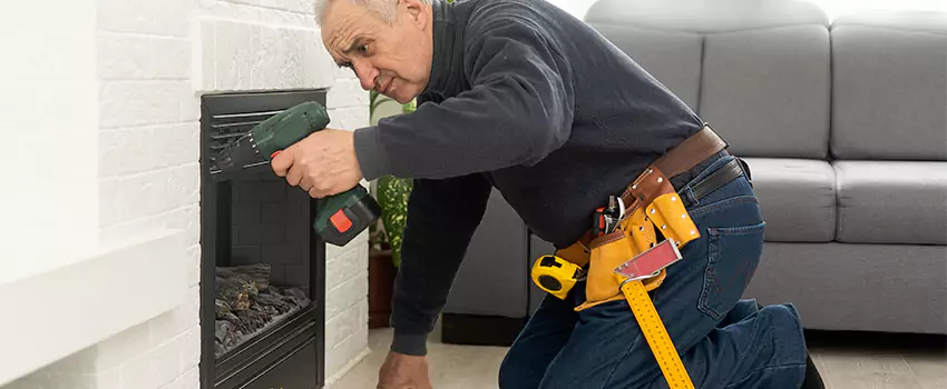 New Indoor Fireplace Installation in North Massapequa, New York