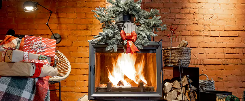 Travis Industries Linear Gas Fireplace Installation in North Massapequa, New York