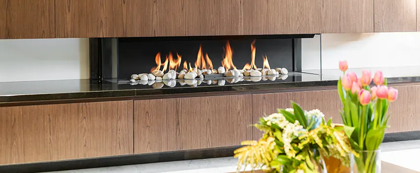 Double-height Fireplace Design Refurbishment in North Massapequa, New York
