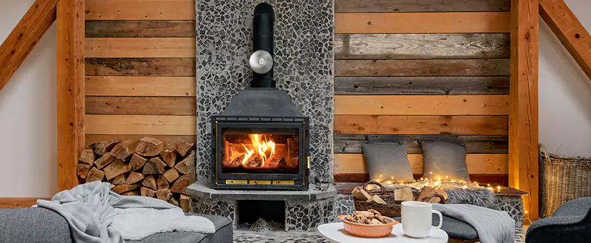 Thelin Hearth Products Direct Vent Gas Stove Fireplace Inspection in North Massapequa, New York